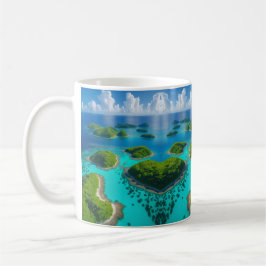 Taza De Café "Island Mornings: Aerial Ocean View