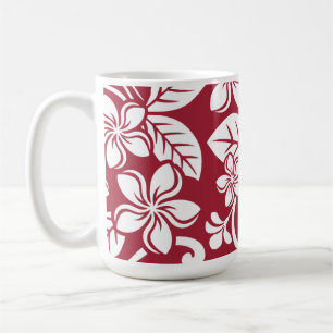 Taza De Café ISLAND PLUMERIA (CARDINAL RED) Mug