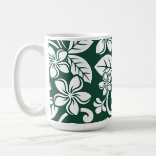 Taza De Café ISLAND PLUMERIA (FORFEST GREEN) Mug