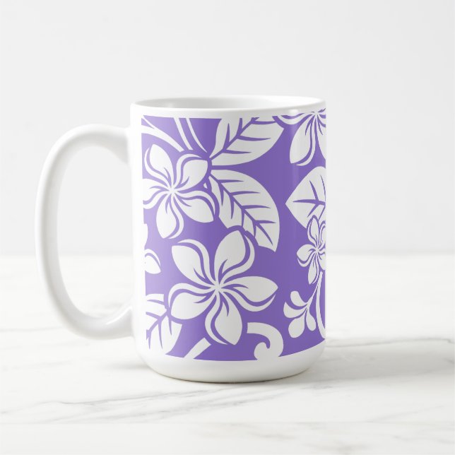 Taza De Café ISLAND PLUMERIA (LAVENDER) Mug (Izquierda)