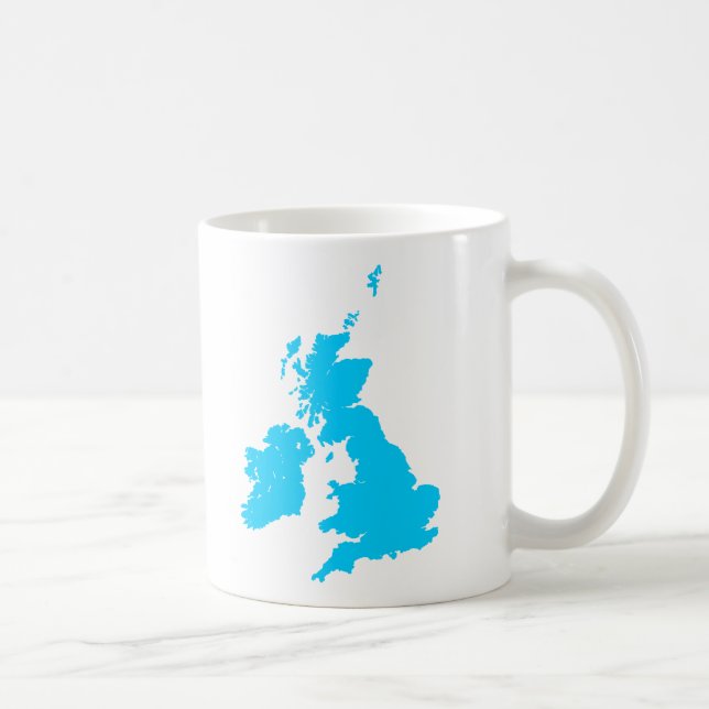Taza De Café Islas Británicas - Azul pálido (Derecha)