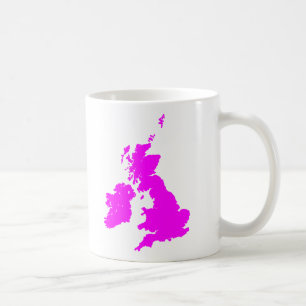 Taza De Café Islas Británicas - Magenta
