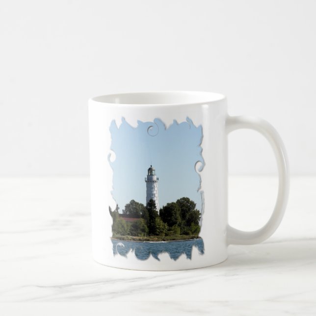 Taza De Café Islas Cana Faro Door County WI (Derecha)