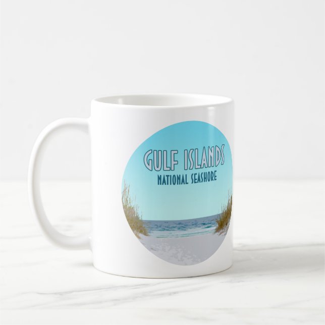 Taza De Café Islas del Golfo Pérsico Nacional Mississippi Flori (Izquierda)