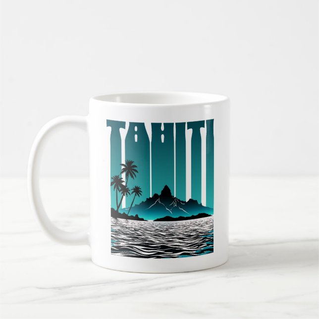Taza De Café Islas Tahití Pacífico Sur (Izquierda)