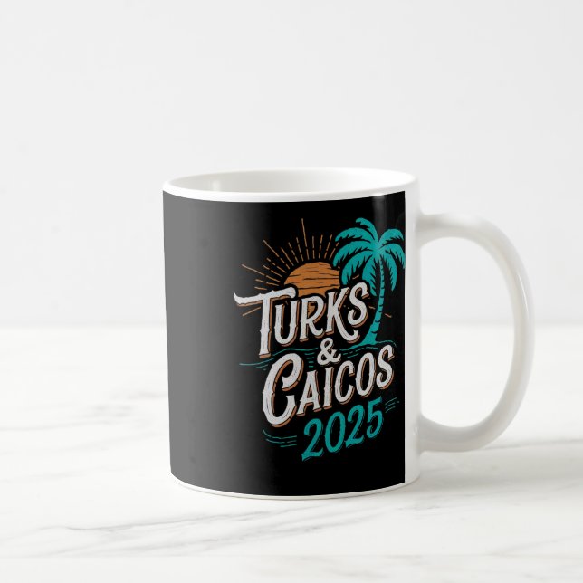 Taza De Café Islas Turcas y Caicos 2025 Souvenirs de vacaciones (Derecha)