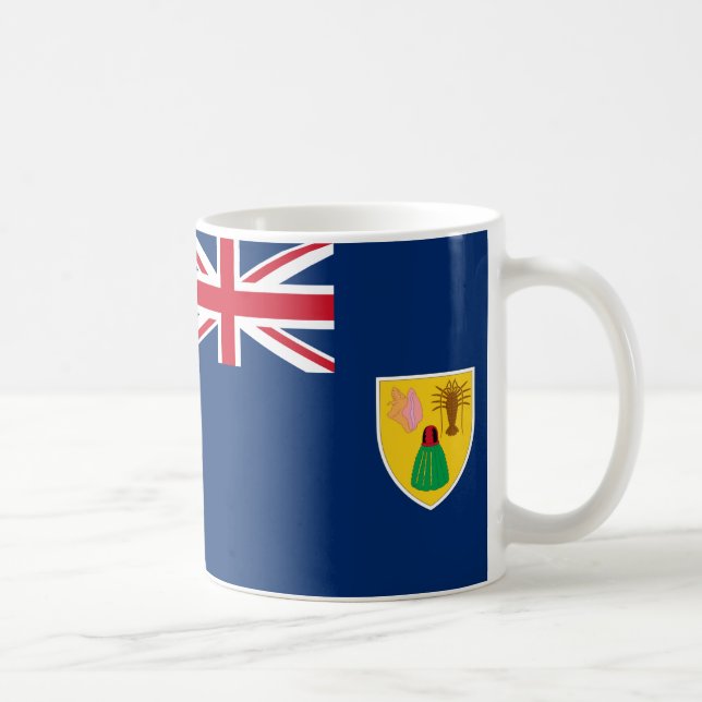 Taza De Café Islas Turcas y Caicos Bandera Café cerámico Mug (Derecha)