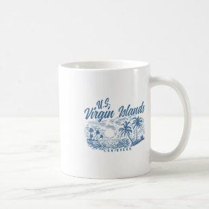 Taza De Café Islas Vírgenes de EE. UU. Orgullo Playa Vacaciones
