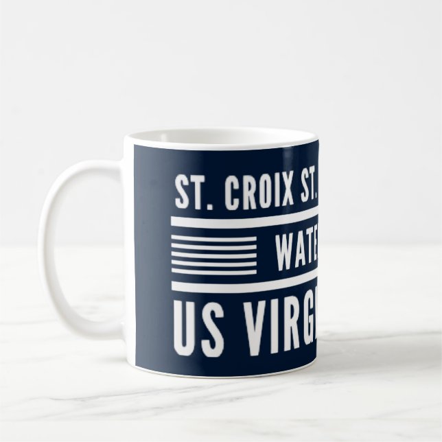 Taza De Café Islas Vírgenes Estadounidenses USVI Caribe Tropica (Izquierda)