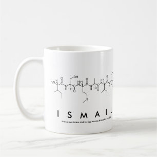 Taza De Café Ismail peptide name mug