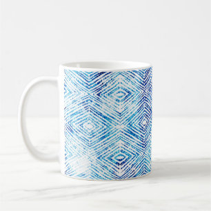Taza De Café isola de patrón geométrico boho sin soldadura de i