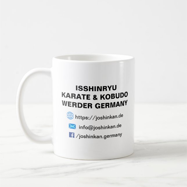 Taza De Café Isshinryu Karate, Joshinkan, Germany, Tasse IR (Izquierda)