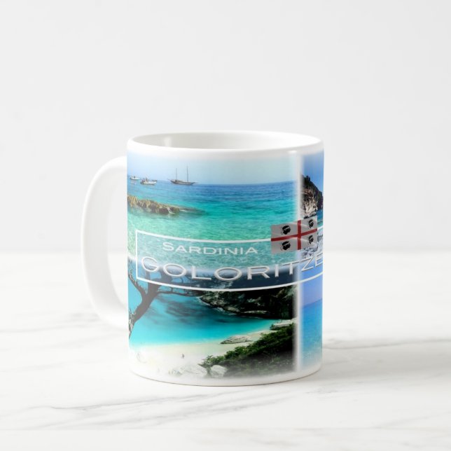 Taza De Café IT Italia - Cerdeña - Baunei - (Anverso izquierdo)