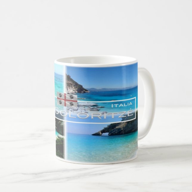 Taza De Café IT - Italia - Cerdeña - Baunei - Cove Goloritzé - (Anverso derecho)