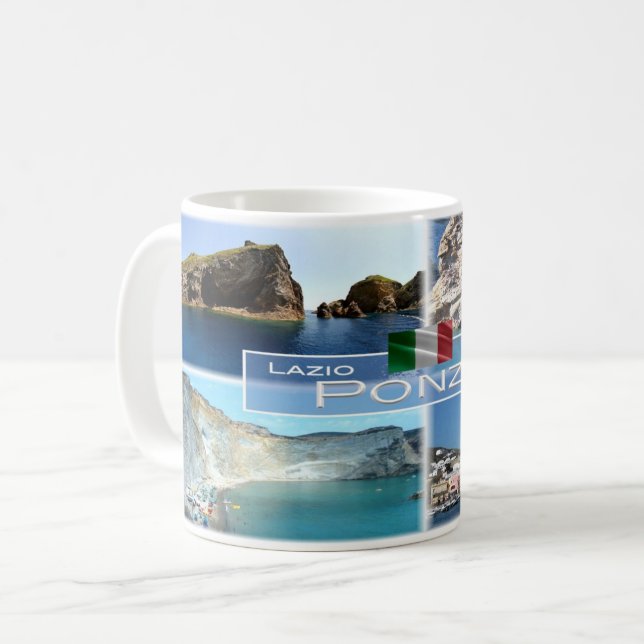 Taza De Café IT Italia - Lazio - Ponza - (Anverso izquierdo)