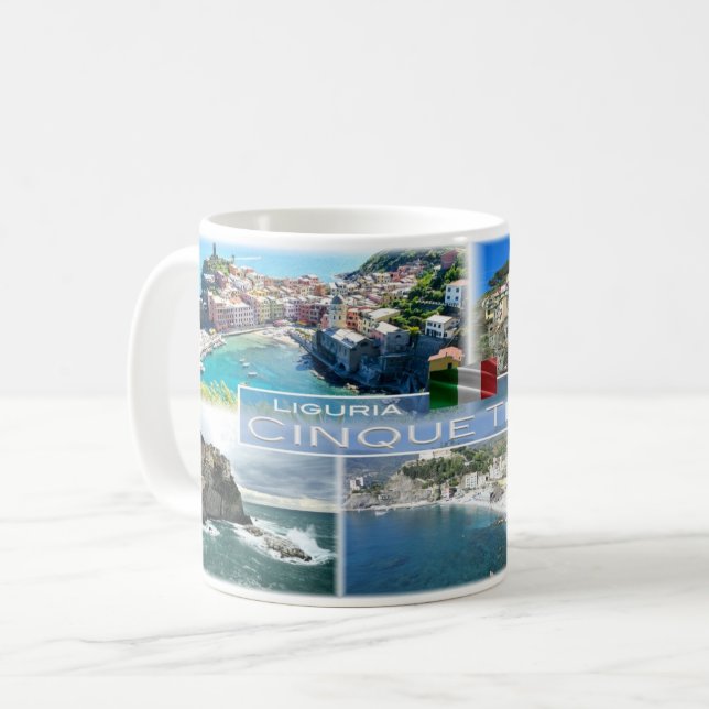 Taza De Café IT Italia - Liguria - Cinque Terre - (Anverso izquierdo)