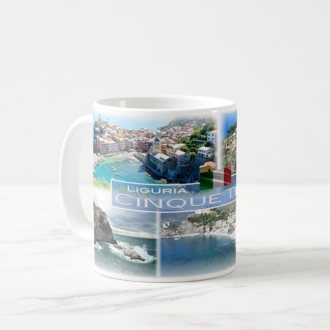 Taza De Café IT Italia - Liguria - Cinque Terre - (Anverso izquierdo)
