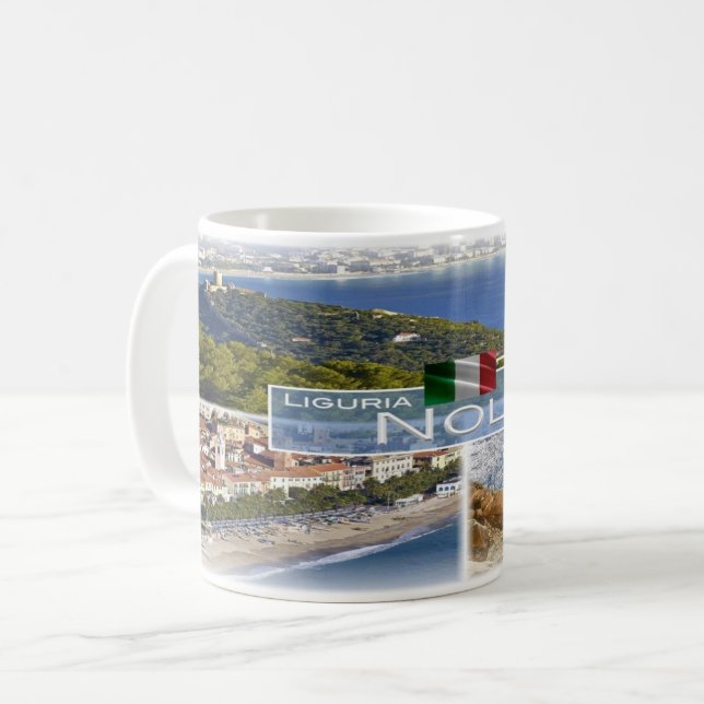 Taza De Café IT Italia - Liguria - Noli - (Anverso izquierdo)