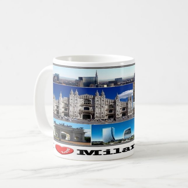 Taza De Café IT Italia - Milán Milano - (Anverso izquierdo)