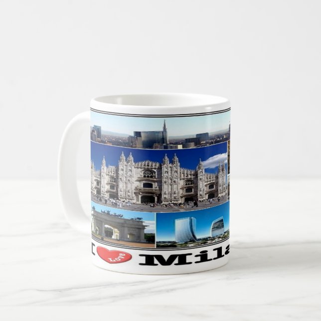 Taza De Café IT Italia - Milán Milano - (Anverso izquierdo)