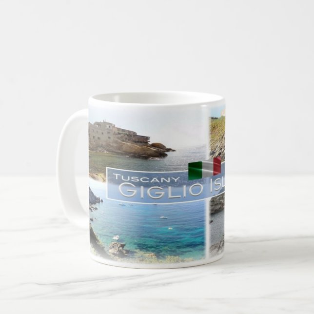 Taza De Café IT Italia - Toscana - Isla Giglio - (Anverso izquierdo)