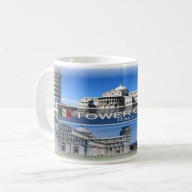 Taza De Café IT Italia - Toscana - Torre De Pisa - (Anverso izquierdo)