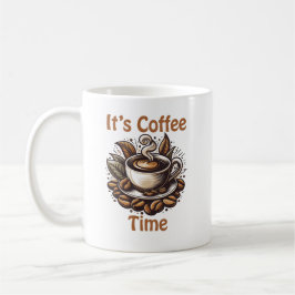 Taza De Café It’s Coffee Time – Cozy Coffee Beans