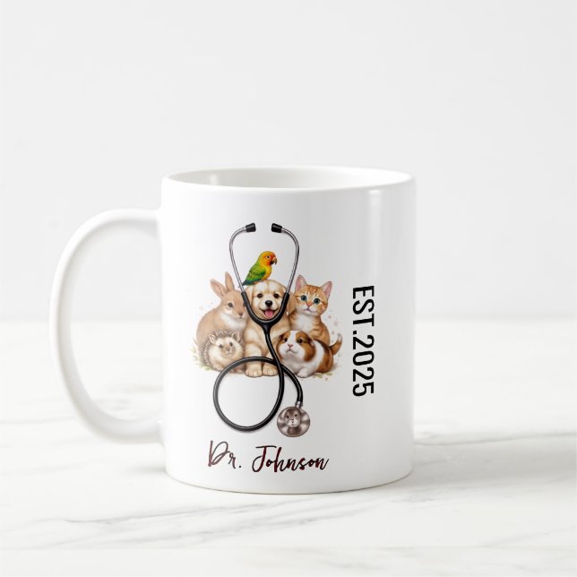 Taza De Café It’s Dr. Actually Animals | Funny Doctor Day (Izquierda)