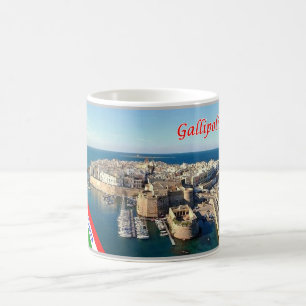 Taza De Café Italia - Apulia - Salento - Gallipoli Casco Antigu