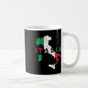 Taza De Café Italia Bandera de Mapa Italiana Regalo de Orgullo 