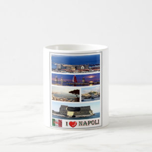 Taza De Café Italia - Campania - Nápoles - I Love -