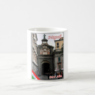Taza De Café Italia - Campania - Nápoles - Puerto Alba -