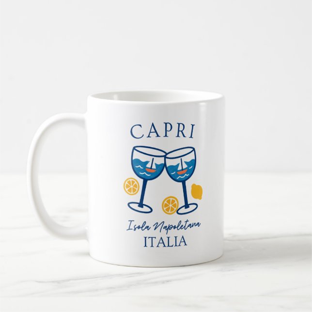 Taza De Café Italia Capri - Verano italiano (Izquierda)