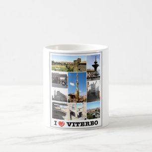 Taza De Café Italia - Lacio - Viterbo - I Love -