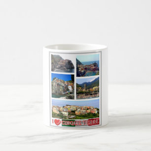 Taza De Café Italia - Liguria - Cinque Terre - I Love -