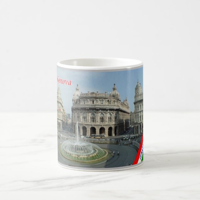 Taza De Café Italia - Liguria - Génova - Piazza Ferrari - (Centro)