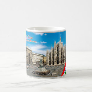 Taza De Café Italia - Lombardía - Milán - Plaza del Duomo -