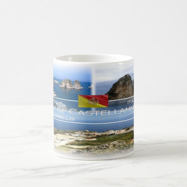 Taza De Café Italia - Sicilia - Golfo de Castellammare - (Centro)