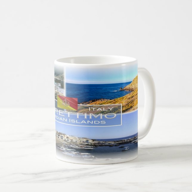 Taza De Café Italia - Sicilia - Isla Marettimo - (Anverso derecho)