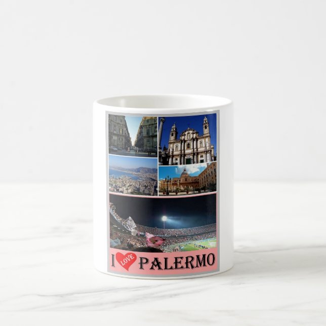 Taza De Café Italia - Sicilia - Palermo - I Love - (Centro)