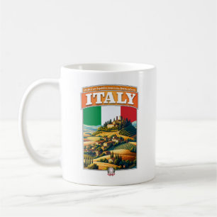 Taza De Café Italia Toscana Campiña Europa