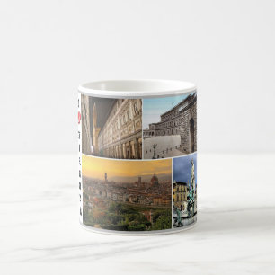Taza De Café Italia - Toscana - Florencia - Mosaico -