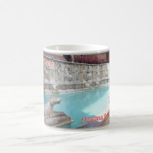Taza De Café Italia - Toscana - Siena - Fuente Gaia -