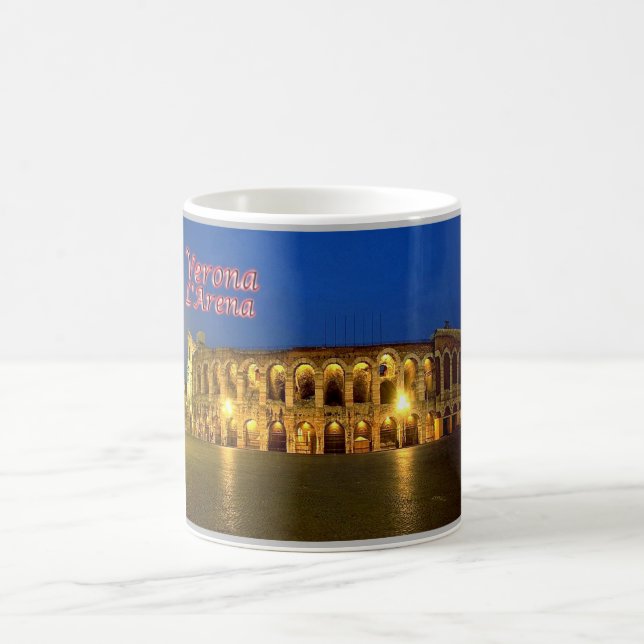Taza De Café Italia - Veneto - Verona - Arena de noche - (Centro)
