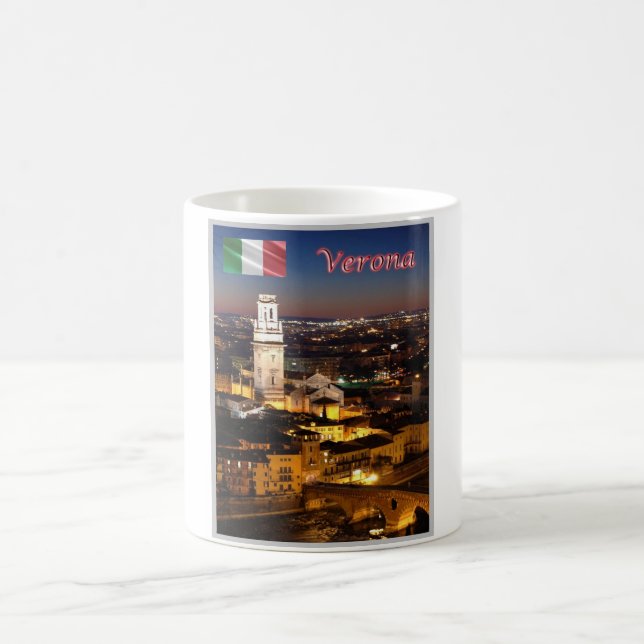 Taza De Café Italia - Veneto - Verona - Duomo y Ponte Pietra - (Centro)