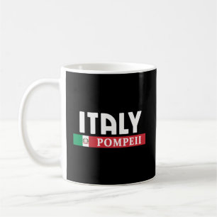 Taza De Café Italia Y Destino De Pompeya