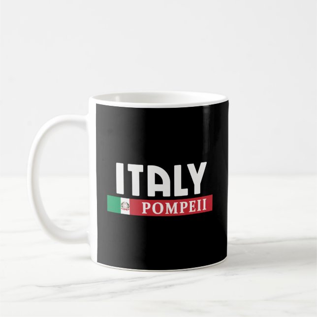 Taza De Café Italia Y Destino De Pompeya (Izquierda)