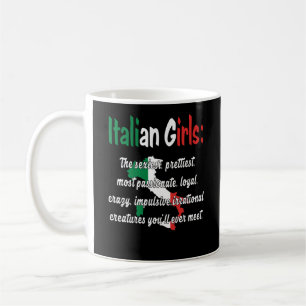 TAZA DE CAFÉ ITALIAN GIRLS FUNNY