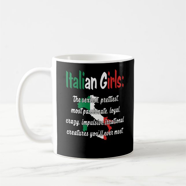 TAZA DE CAFÉ ITALIAN GIRLS FUNNY (Izquierda)