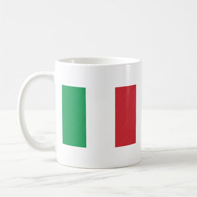 Taza De Café Italian Mug with Flag and Name of Anthem (Izquierda)